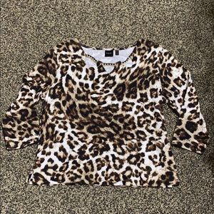 Animal print top